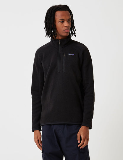 Pata Better Sweater 1/4 Zip Fleece - Black