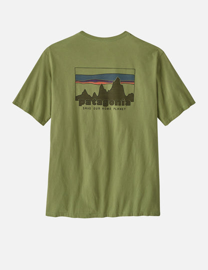 Pata '73 Skyline Organic T-Shirt - Buckhorn Green