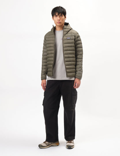 Pata Down Sweater Hoody - Pine Needle Green