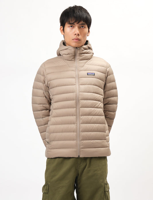 Pata Down Sweater Hoody - Seabird Grey